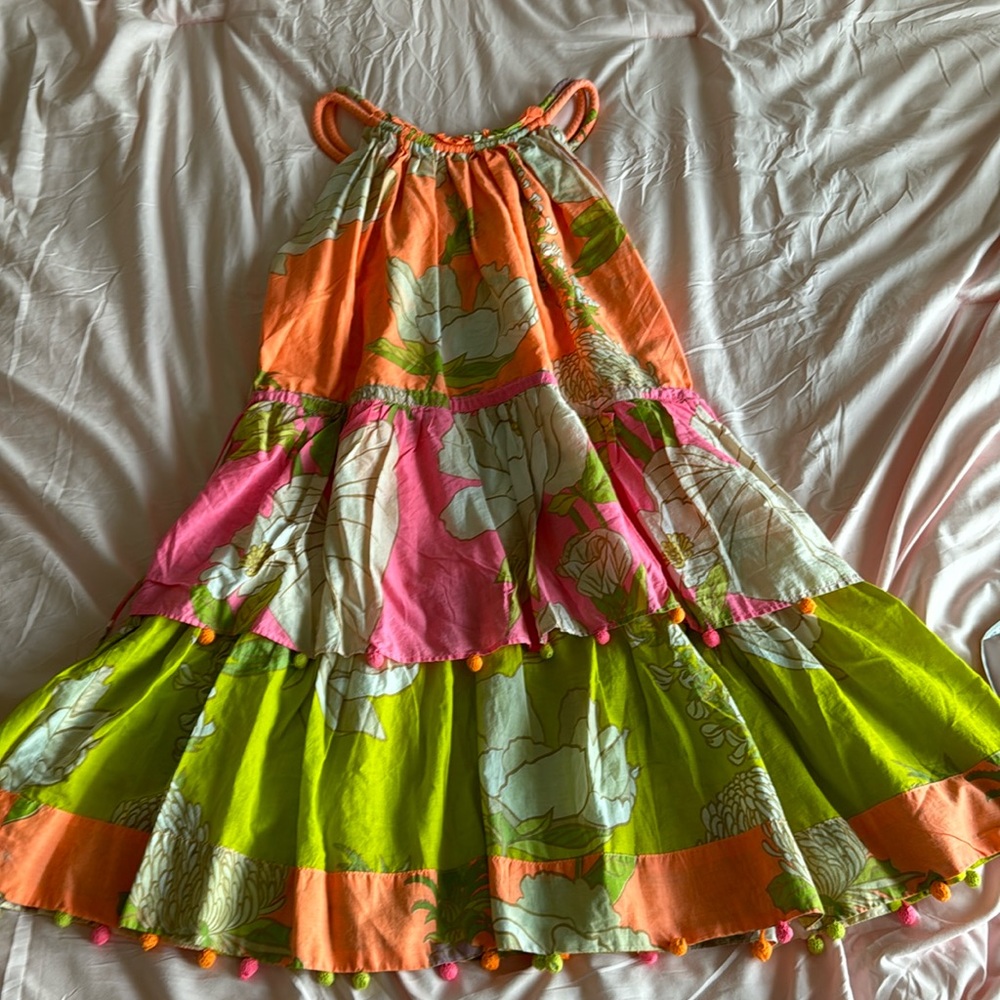 Farm Rio mixed neon garden mini dress. Medium. NWT